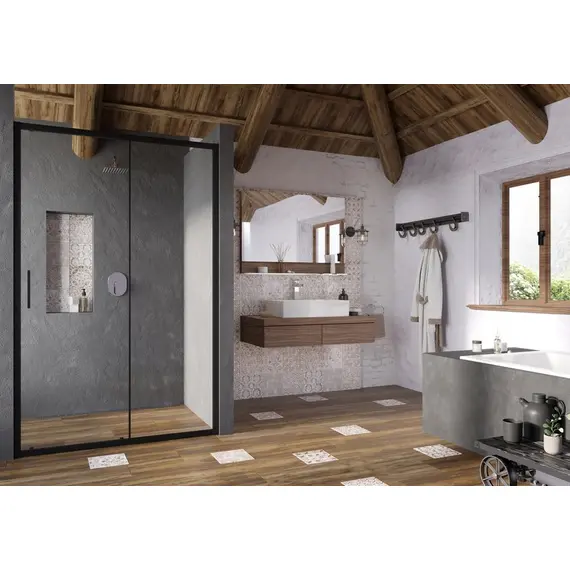 ДУШЕВАЯ ДВЕРЬ RAVAK BLSDP2-120 ЧЕРНЫЙ/TRANSPARENT