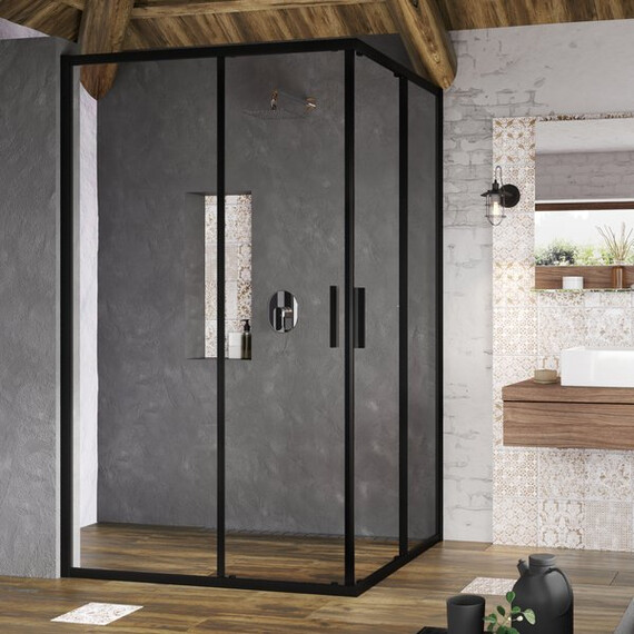 ДУШЕВОЙ УГОЛ RAVAK BLIX SLIM BLSRV2K-120 ЧЕРНЫЙ/TRANSPARENT