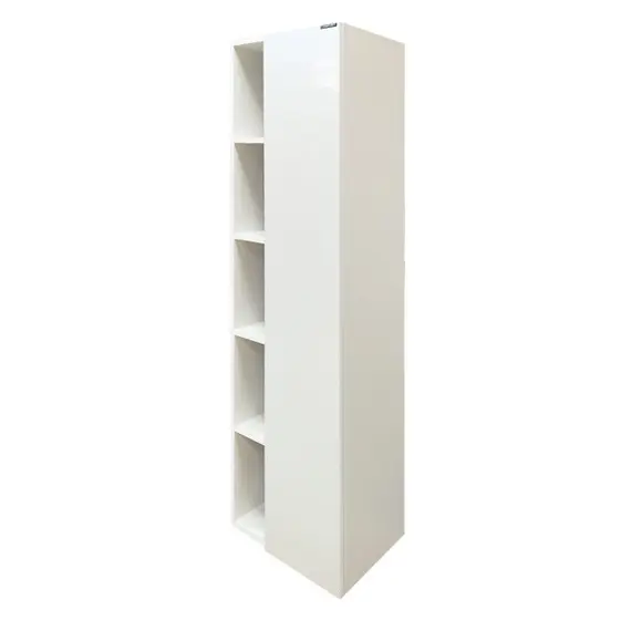 ШКАФ-КОЛОННА COMFORTY МИЛАН-40 БЕЛЫЙ ГЛЯНЕЦ