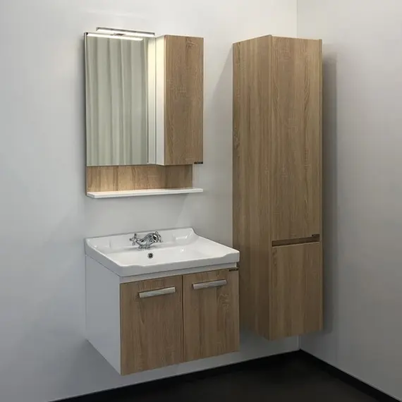 ТУМБА-УМЫВАЛЬНИК COMFORTY РИГА-60 ДУБ СОНОМА С РАКОВИНОЙ COMFORTY 9335-60