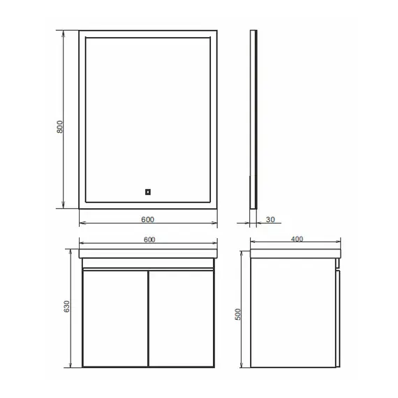 ТУМБА-УМЫВАЛЬНИК COMFORTY ОСЛО-60 БЕТОН СВЕТЛЫЙ С РАКОВИНОЙ FEST 60 F01