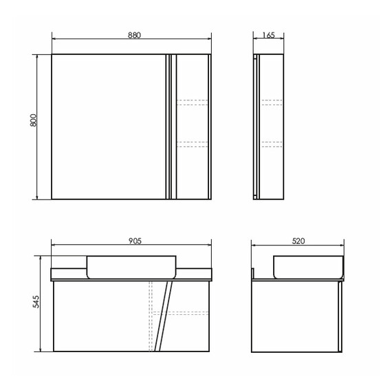 ТУМБА-УМЫВАЛЬНИК COMFORTY ЭДИНБУРГ-90 БЕТОН СВЕТЛЫЙ С ЧЕРНОЙ СТОЛЕШНИЦЕЙ, С РАКОВИНОЙ COMFORTY T-Y9378
