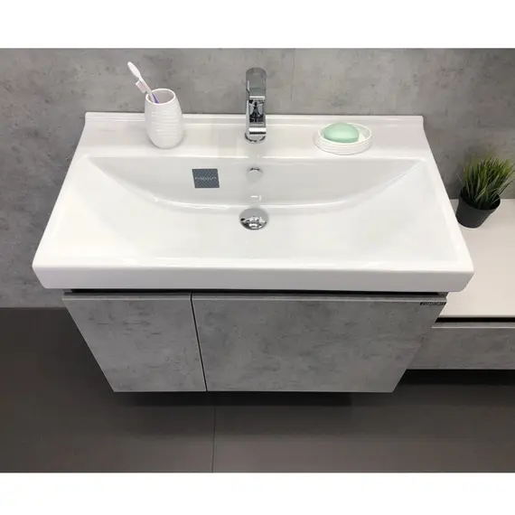 ТУМБА-УМЫВАЛЬНИК COMFORTY ОСЛО-80 БЕТОН СВЕТЛЫЙ С РАКОВИНОЙ FEST 80 F01