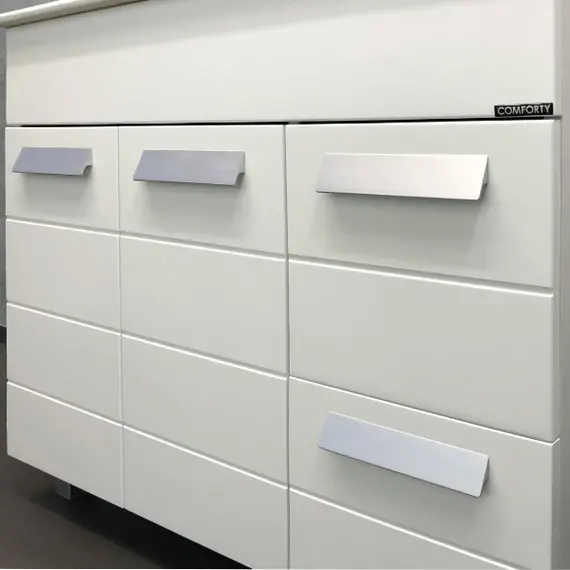 ТУМБА-УМЫВАЛЬНИК COMFORTY МОДЕНА М-90 БЕЛАЯ МАТОВАЯ  С РАКОВИНОЙ QUADRO 90