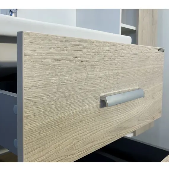 ТУМБА-УМЫВАЛЬНИК COMFORTY ПАРМА-60 ДУБ ДЫМЧАТЫЙ С РАКОВИНОЙ МИРАНДА 60