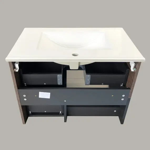 ТУМБА-УМЫВАЛЬНИК COMFORTY ФРАНКФУРТ-75 ДУБ ШОКОЛАДНО-КОРИЧНЕВЫЙ С РАКОВИНОЙ COMFORTY 75E