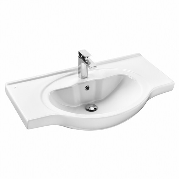 ТУМБА-УМЫВАЛЬНИК COMFORTY СЕВИЛЬЯ-85 СЛОНОВАЯ КОСТЬ С РАКОВИНОЙ СЕНЕЖ 87