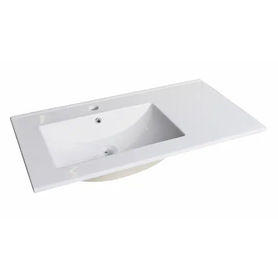 ТУМБА-УМЫВАЛЬНИК COMFORTY ДЮССЕЛЬДОРФ-90 ДУБ ДЫМЧАТЫЙ С РАК. COMFORTY 9090EL