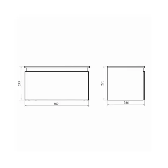 ТУМБА ПОДВЕСНАЯ COMFORTY ОСЛО-60 БЕТОН СВЕТЛЫЙ С БЕЛОЙ СТОЛЕШНИЦЕЙ