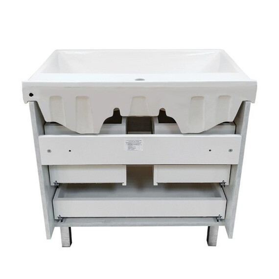 ТУМБА-УМЫВАЛЬНИК COMFORTY НИКОСИЯ-80Н ДУБ БЕЛЫЙ С РАКОВИНОЙ FEST 80 F01