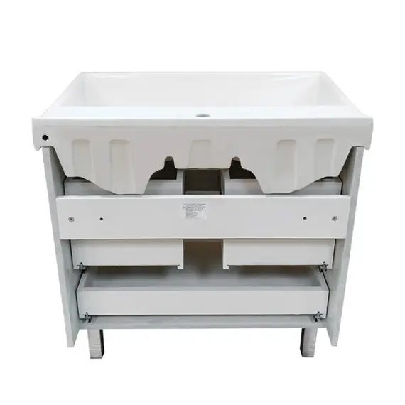 ТУМБА-УМЫВАЛЬНИК COMFORTY НИКОСИЯ-80Н ДУБ БЕЛЫЙ С РАКОВИНОЙ FEST 80 F01