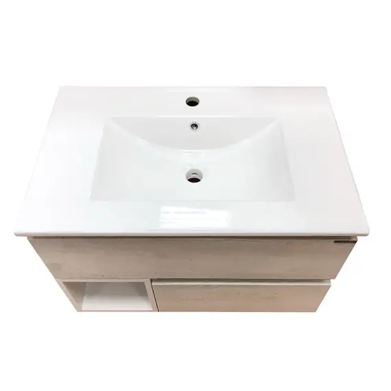 ТУМБА-УМЫВАЛЬНИК COMFORTY ТУРИН-75 ДУБ БЕЛЫЙ С РАКОВИНОЙ COMFORTY 75E