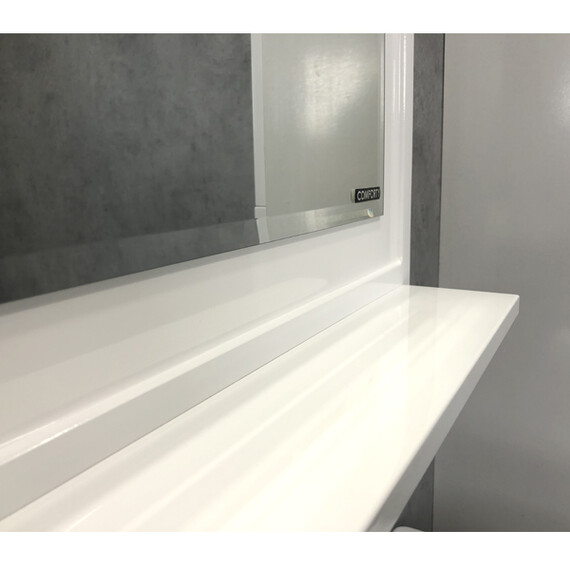 ЗЕРКАЛО COMFORTY ФЕРРАРА-100 БЕЛЫЙ ГЛЯНЕЦ