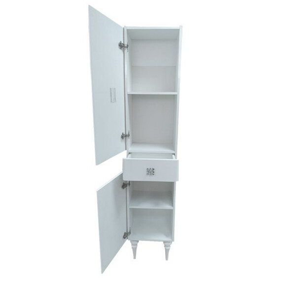 ШКАФ-КОЛОННА COMFORTY МОНАКО-40 ЛЕВАЯ БЕЛЫЙ ГЛЯНЕЦ