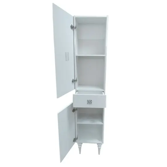 ШКАФ-КОЛОННА COMFORTY МОНАКО-40 ЛЕВАЯ БЕЛЫЙ ГЛЯНЕЦ