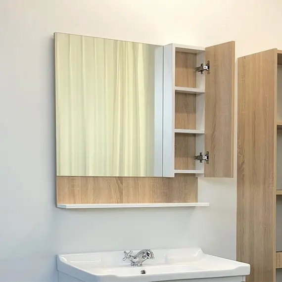 ЗЕРКАЛО-ШКАФ COMFORTY РИГА-80 ДУБ СОНОМА