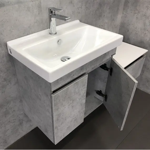 ТУМБА-УМЫВАЛЬНИК COMFORTY ОСЛО-60 БЕТОН СВЕТЛЫЙ С РАКОВИНОЙ FEST 60 F01