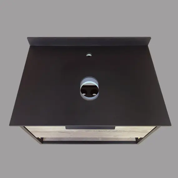 ТУМБА-УМЫВАЛЬНИК COMFORTY КЁЛЬН-75 ДУБ ТЕМНЫЙ С ЧЕРНОЙ СТОЛЕШНИЦЕЙ С РАКОВИНОЙ COMFORTY T-Y9378