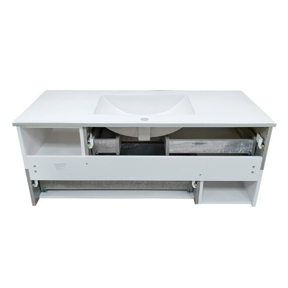 ТУМБА-УМЫВАЛЬНИК COMFORTY ТУРИН-120 ДУБ БЕЖЕВЫЙ С РАКОВИНОЙ COMFORTY 9120E