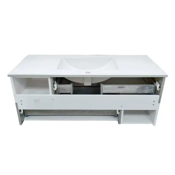 ТУМБА-УМЫВАЛЬНИК COMFORTY ТУРИН-120 ДУБ БЕЖЕВЫЙ С РАКОВИНОЙ COMFORTY 9120E