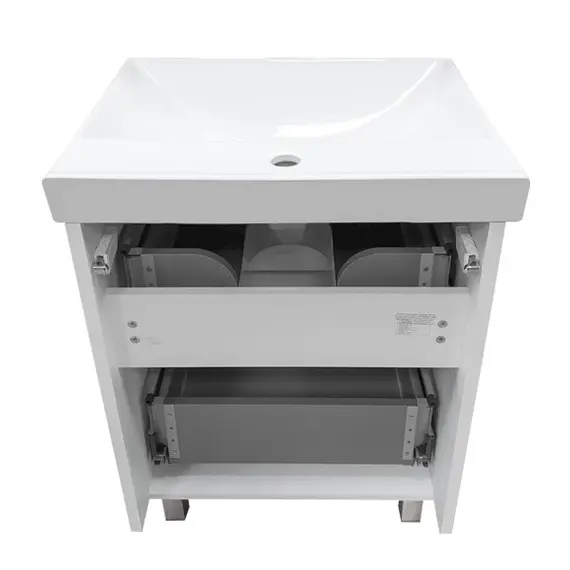 ТУМБА-УМЫВАЛЬНИК COMFORTY ДУБЛИН-60 БЕЛЫЙ ГЛЯНЕЦ С РАКОВИНОЙ COMFORTY 8056