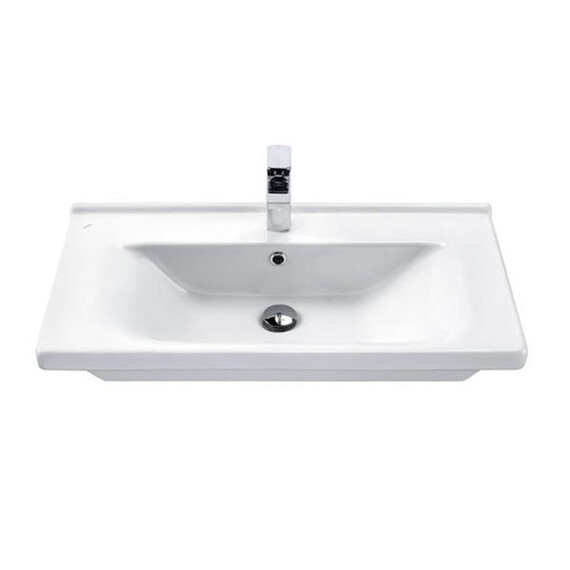 ТУМБА-УМЫВАЛЬНИК COMFORTY ПАРМА-80 ДУБ ДЫМЧАТЫЙ С РАКОВИНОЙ МИРАНДА-80