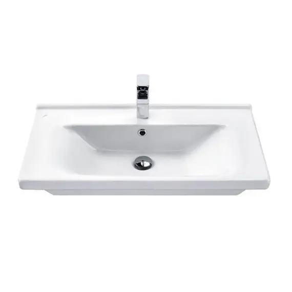 ТУМБА-УМЫВАЛЬНИК COMFORTY ПАРМА-80 ДУБ ДЫМЧАТЫЙ С РАКОВИНОЙ МИРАНДА-80