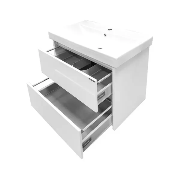 ТУМБА-УМЫВАЛЬНИК COMFORTY ДУБЛИН-75 БЕЛЫЙ ГЛЯНЕЦ С РАКОВИНОЙ COMFORTY 8057