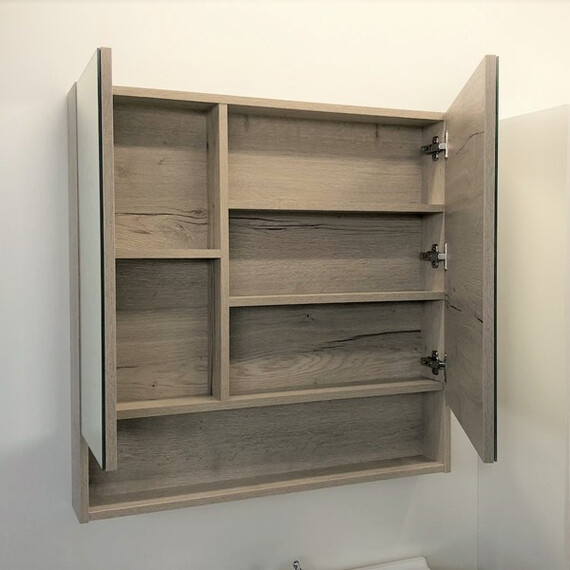 ЗЕРКАЛО-ШКАФ COMFORTY ПАРМА-80 ДУБ ДЫМЧАТЫЙ