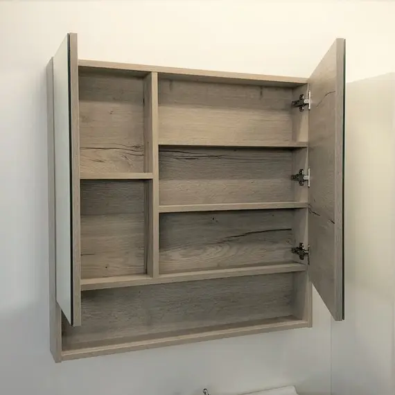 ЗЕРКАЛО-ШКАФ COMFORTY ПАРМА-80 ДУБ ДЫМЧАТЫЙ