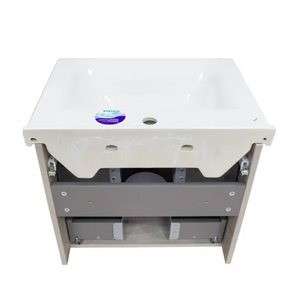 ТУМБА-УМЫВАЛЬНИК COMFORTY ПАРМА-60 ДУБ ДЫМЧАТЫЙ С РАКОВИНОЙ МИРАНДА 60