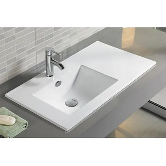 ТУМБА-УМЫВАЛЬНИК COMFORTY ВЕРОНА-75 ДУБ БЕЛЫЙ С РАКОВИНОЙ COMFORTY 75Е