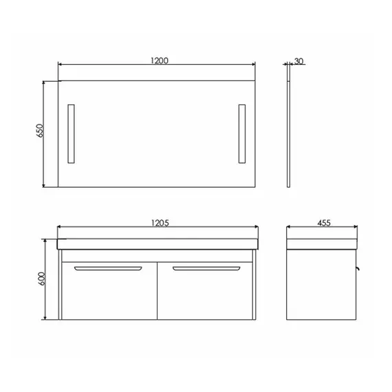 ЗЕРКАЛО COMFORTY ЖАСМИН-120 СВЕТОДИОДНАЯ ЛЕНТА, СЕНСОР 1200*650 00004140518CF