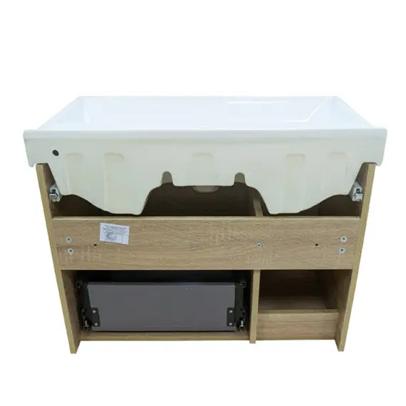 ТУМБА-УМЫВАЛЬНИК COMFORTY ТРОМСЕ-80 ДУБ СОНОМА С РАКОВИНОЙ FEST 80 F01