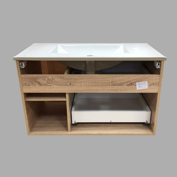 ТУМБА-УМЫВАЛЬНИК COMFORTY ГАМБУРГ-90 ДУБ СОНОМА С РАКОВИНОЙ COMFORTY 90E