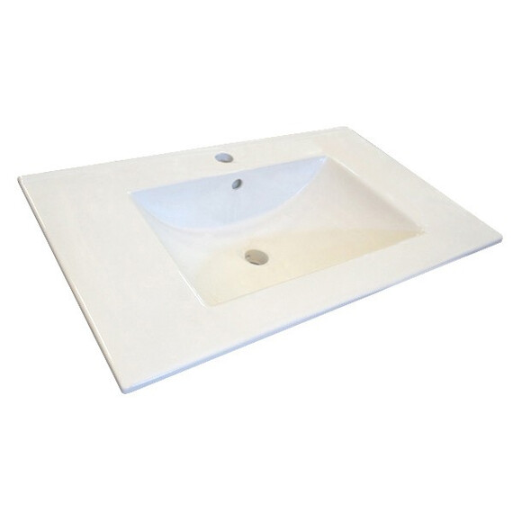 ТУМБА-УМЫВАЛЬНИК COMFORTY ЖЕНЕВА-75 ДУБ БЕЛЫЙ С РАКОВИНОЙ COMFORTY 75E