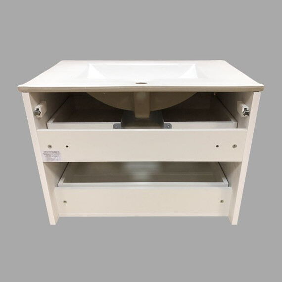 ТУМБА-УМЫВАЛЬНИК COMFORTY ЖЕНЕВА-75 ДУБ БЕЛЫЙ С РАКОВИНОЙ COMFORTY 75E