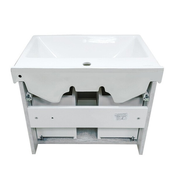 ТУМБА-УМЫВАЛЬНИК COMFORTY НИКОСИЯ-60П  ДУБ БЕЛЫЙ С РАКОВИНОЙ FEST 60 F01