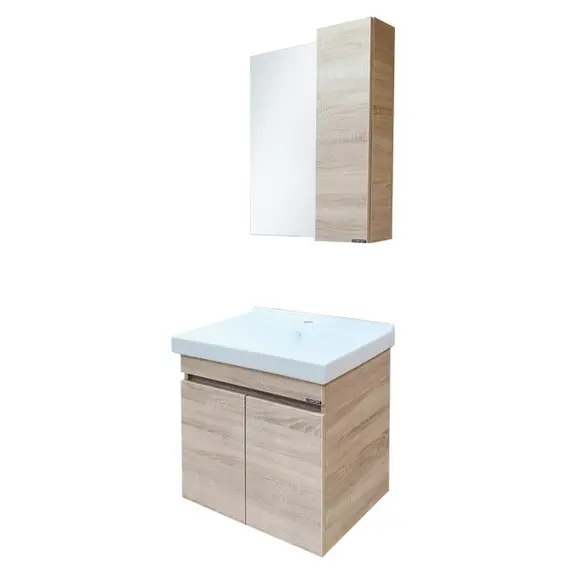 ТУМБА-УМЫВАЛЬНИК COMFORTY ТРОМСЕ-60 ДУБ СОНОМА С РАКОВИНОЙ FEST 60 F01