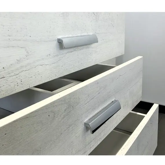 ТУМБА-УМЫВАЛЬНИК COMFORTY НИКОСИЯ-80Н ДУБ БЕЛЫЙ С РАКОВИНОЙ FEST 80 F01