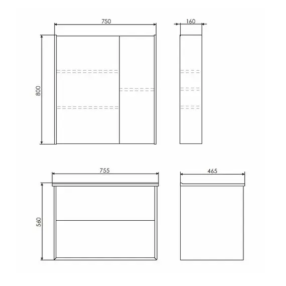 ТУМБА-УМЫВАЛЬНИК COMFORTY ЖЕНЕВА-75 ДУБ БЕЛЫЙ С РАКОВИНОЙ COMFORTY 75E