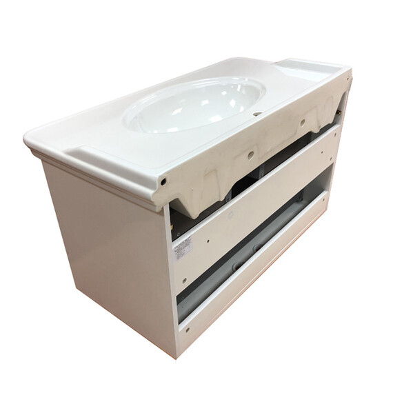 ТУМБА-УМЫВАЛЬНИК COMFORTY НЕАПОЛЬ-100 БЕЛЫЙ ГЛЯНЕЦ С РАКОВИНОЙ 50110 