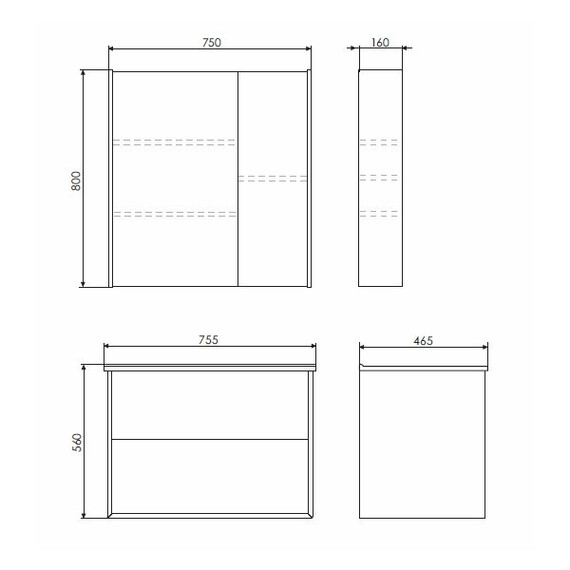 ТУМБА-УМЫВАЛЬНИК COMFORTY ЖЕНЕВА-75 ДУБ БЕЛЫЙ С РАКОВИНОЙ COMFORTY 75E
