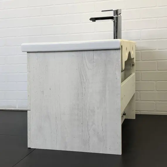 ТУМБА-УМЫВАЛЬНИК COMFORTY НИКОСИЯ-70П ДУБ БЕЛЫЙ С РАКОВИНОЙ COMO 70