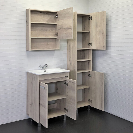 ШКАФ-КОЛОННА COMFORTY МАРИО-40 ДУБ ДЫМЧАТЫЙ