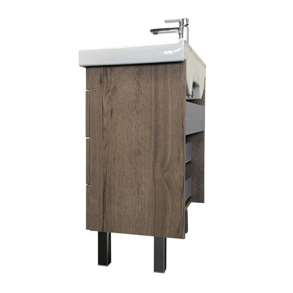 ТУМБА-УМЫВАЛЬНИК COMFORTY НИКОСИЯ 60Н ДУБ ТЕМНЫЙ С РАКОВИНОЙ FEST 60 F01