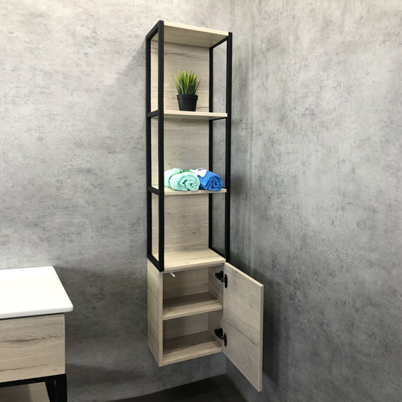 ШКАФ-КОЛОННА COMFORTY МАЛЬМЕ-35 ДУБ ДЫМЧАТЫЙ