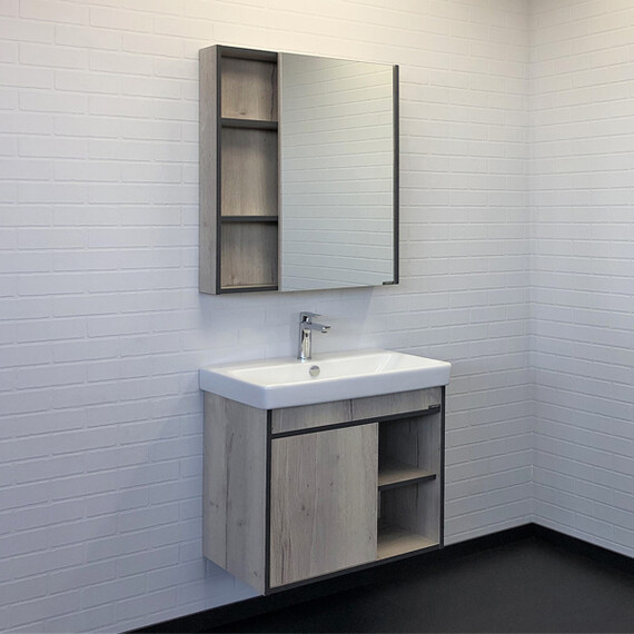 ТУМБА-УМЫВАЛЬНИК COMFORTY ВЕНА-70 ДУБ ДЫМЧАТЫЙ С РАКОВИНОЙ АДРИАНА 70