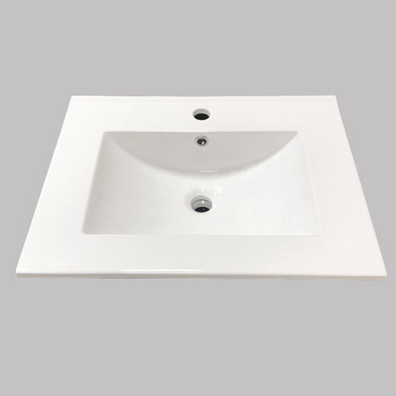 ТУМБА-УМЫВАЛЬНИК COMFORTY ФРАНКФУРТ-60 БЕТОН СВЕТЛЫЙ С РАКОВИНОЙ COMFORTY 60E