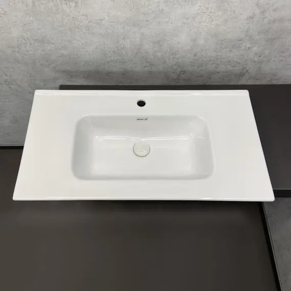 ТУМБА-УМЫВАЛЬНИК COMFORTY КЛЕОН-90Н ДУБ ДЫМЧАТЫЙ С РАКОВИНОЙ COMFORTY 9090M